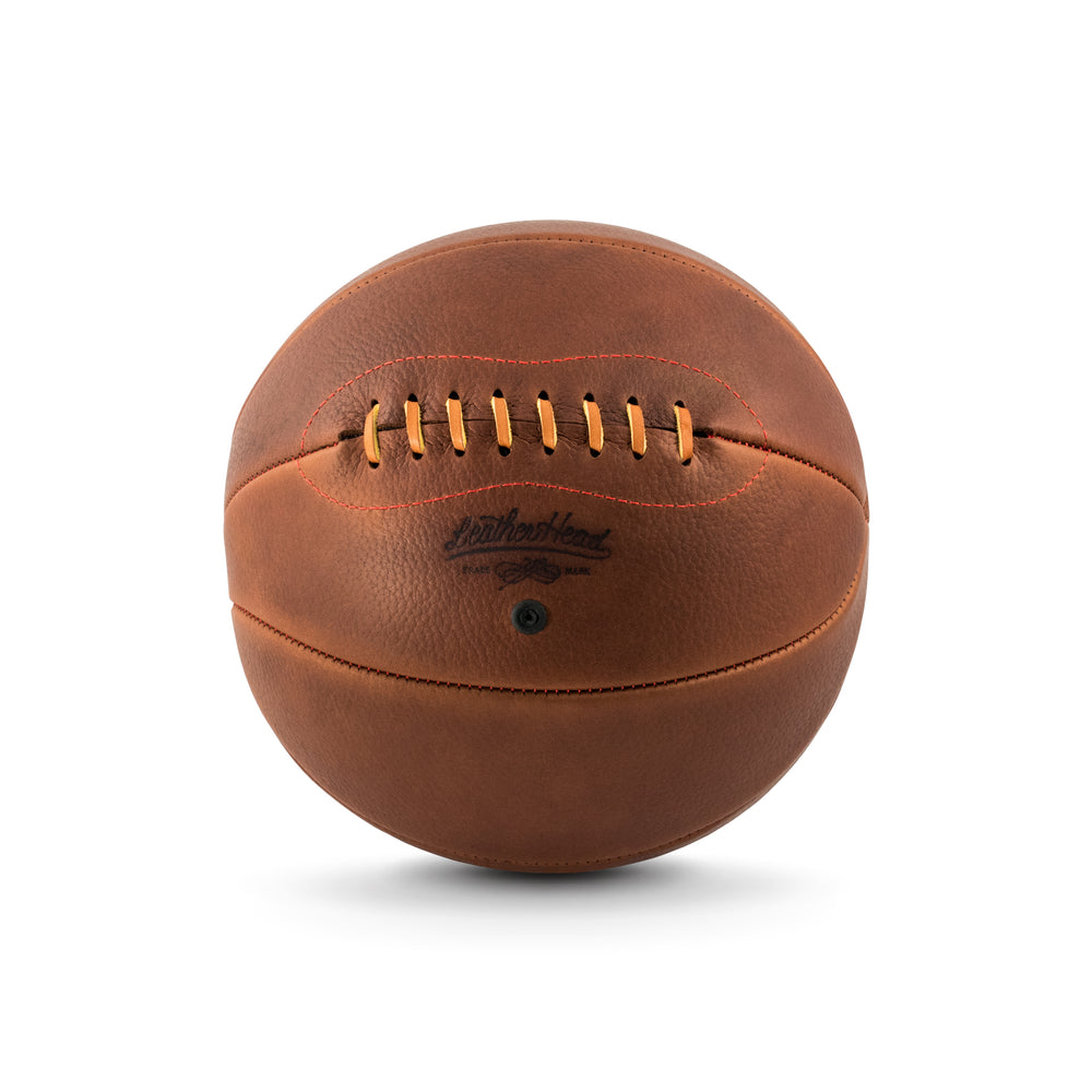 Handmade Brown Leather Vintage Style American Football With 