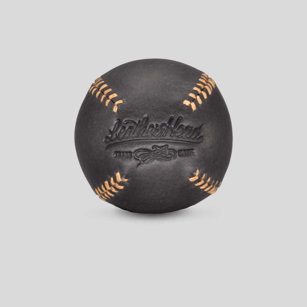 Lemon Ball Leather Baseball - Navy Blue & Butterscotch