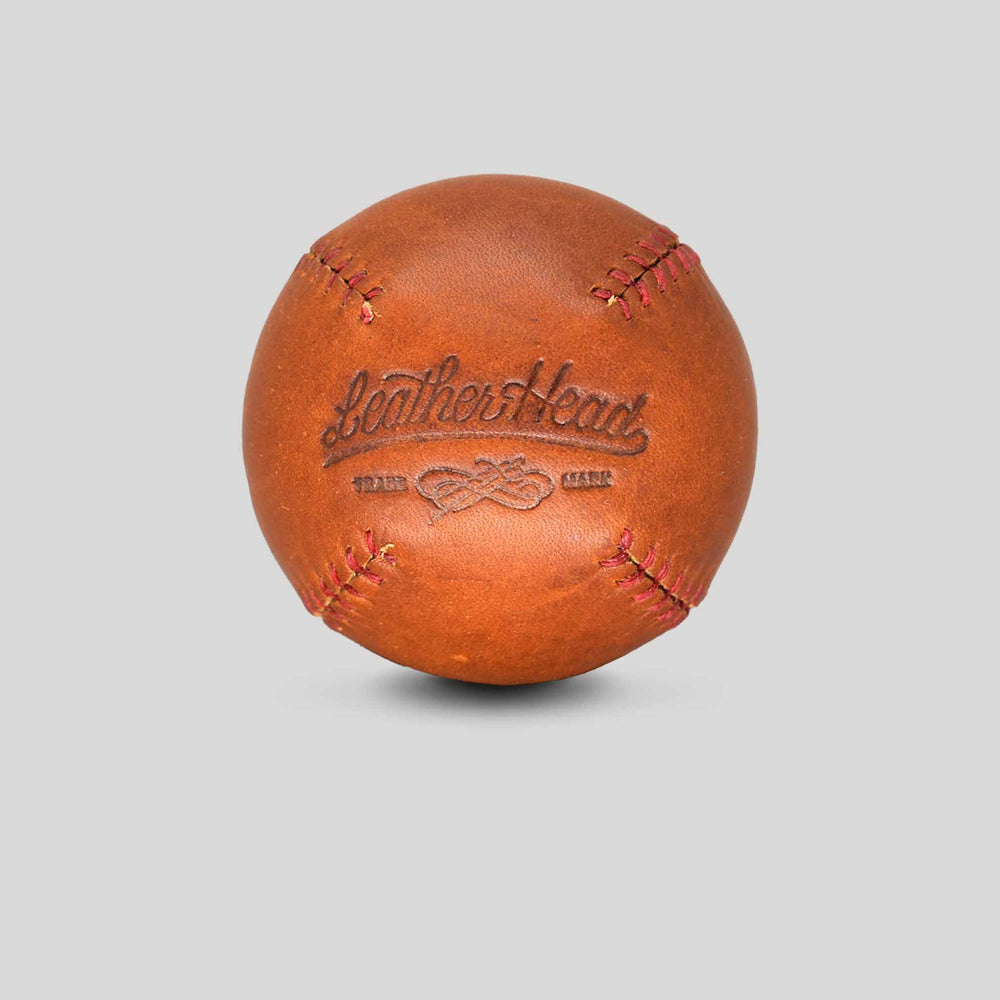 Teak with Red Stitch Lemon Ball